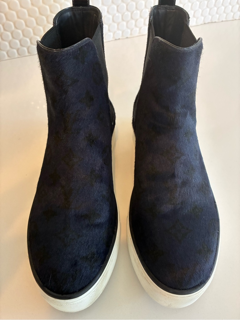 Louis Vuitton Ponyhair Moonwalk Sneaker Boots